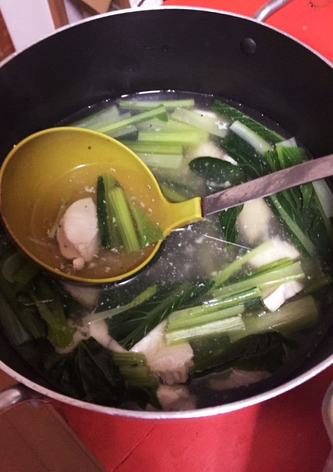 小松菜とササミの中華スープ-レシピのメイン写真