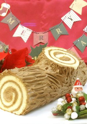 クリスマス必須アイテム！ブッシュドノエル-レシピのメイン写真