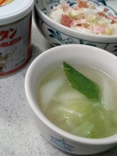 白菜のサラダ&スープ-レシピのメイン写真