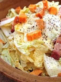 白菜の豆乳シーザーサラダ-レシピのメイン写真