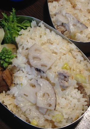 シャンタンDXで☆レンコン炊き込みご飯-レシピのメイン写真