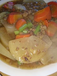 大根とひき肉の炒め煮-レシピのメイン写真