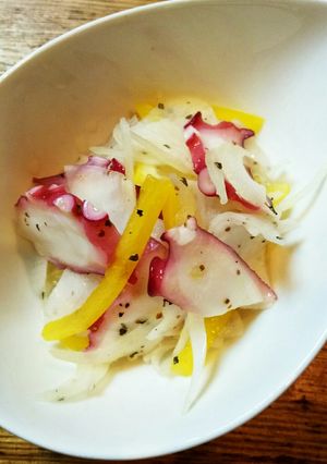 タコのバジル風味マリネ-レシピのメイン写真