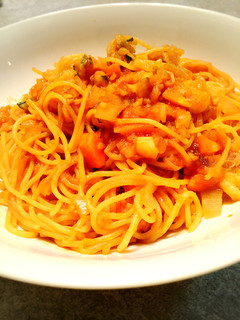 簡単♪アラビアータ風!トマトパスタ!-レシピのメイン写真