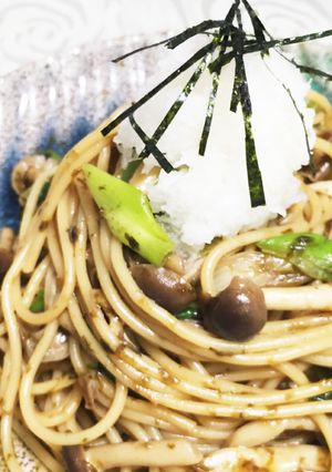 岩のりときのこの和風パスタ-レシピのメイン写真
