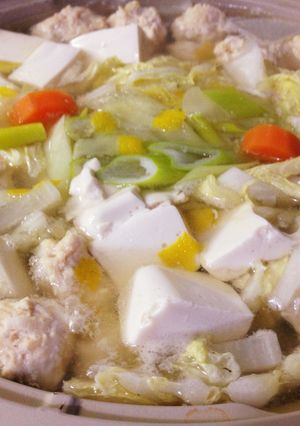 柚子塩 鶏団子鍋-レシピのメイン写真