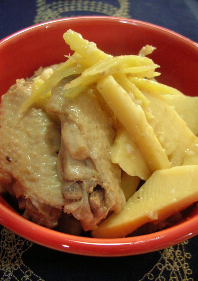 たけのこと手羽先の簡単中華風煮物-レシピのメイン写真