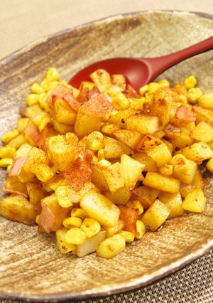 ポテトとコーンのホットサラダ☆バター醤油-レシピのメイン写真