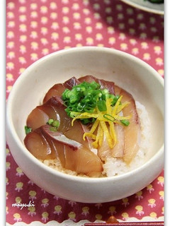ゆず風味 ぶりの漬け丼-レシピのメイン写真