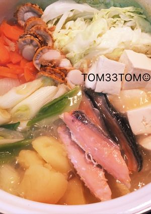鮭&ホタテで簡単！石狩アレンジ鍋-レシピのメイン写真