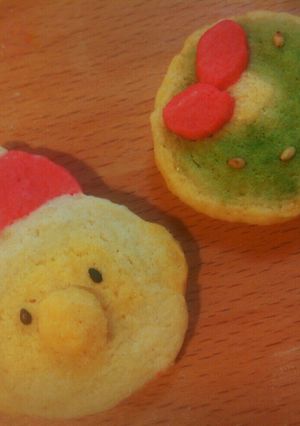 サンタさんとリースのクッキー-レシピのメイン写真