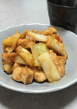 鶏とネギのじゃばら(邪払)みそ煮-レシピのメイン写真