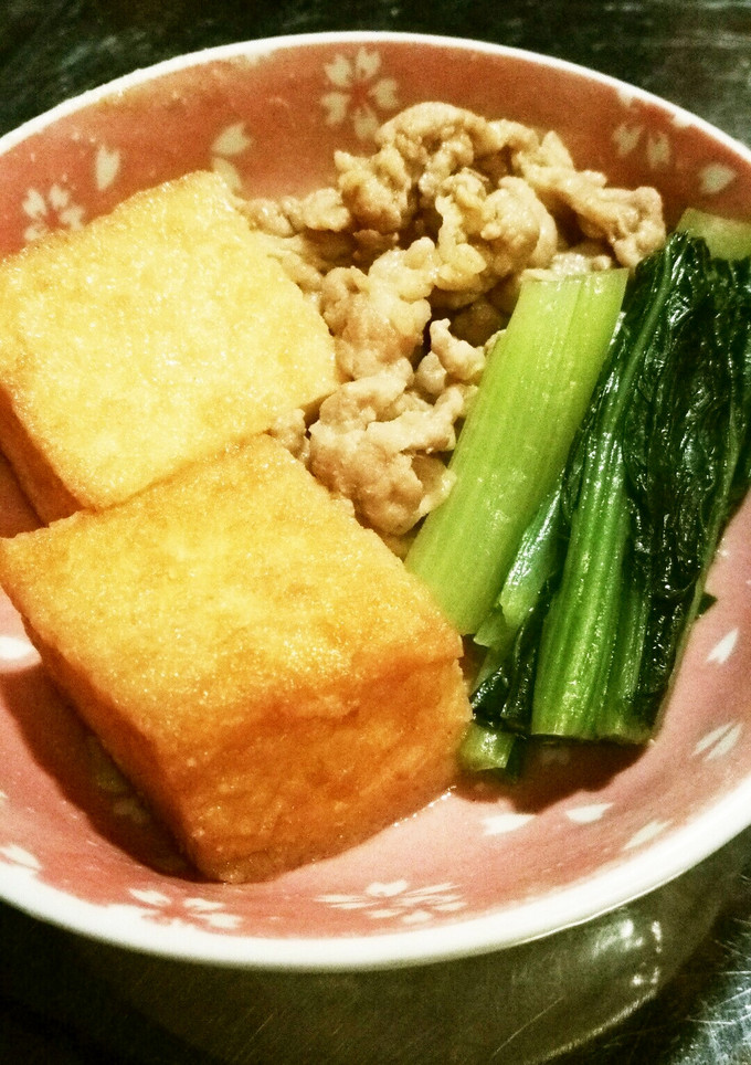 ♪豚肉♪厚揚げと豚肉の味噌煮-レシピのメイン写真