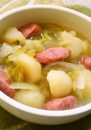 野菜とウィンナーの簡単☆中華スープ♪-レシピのメイン写真