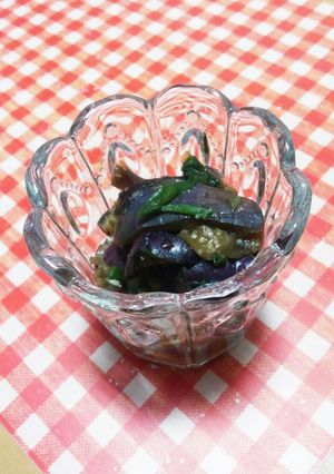 レンジで蒸しなすの中華風和え-レシピのメイン写真