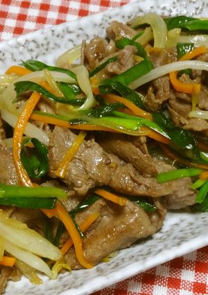 簡単✿焼き肉のタレで牛肉のスタミナ焼き-レシピのメイン写真