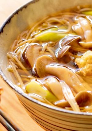 きのこと生姜のあんかけ温麺（うーめん）-レシピのメイン写真