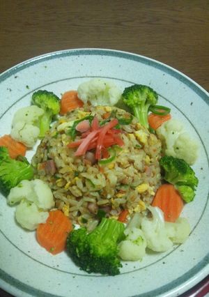 シャンタンDXを使ったヘルシーチャーハン-レシピのメイン写真