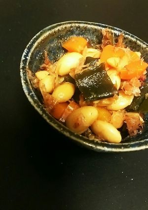 簡単小鉢♪水煮大豆でお手軽具沢山煮豆-レシピのメイン写真