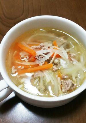 我が家の定番☆4つの具材の野菜スープ-レシピのメイン写真
