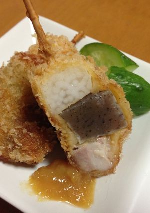 豚肉&長芋&蒟蒻のミニ串カツ♪-レシピのメイン写真