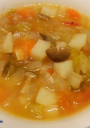 生姜でホッと。トマトミネストローネ-レシピのメイン写真