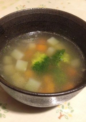 ひと味違うキューブコンソメスープ-レシピのメイン写真