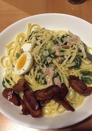 クリームパスタ-レシピのメイン写真