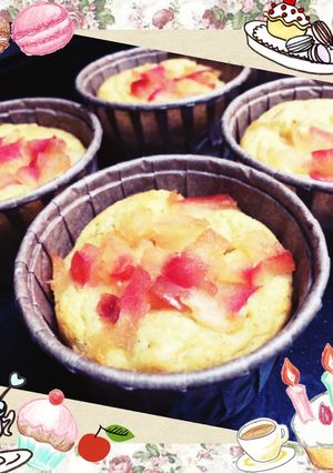 ★低糖質★大豆粉のりんごマフィン-レシピのメイン写真