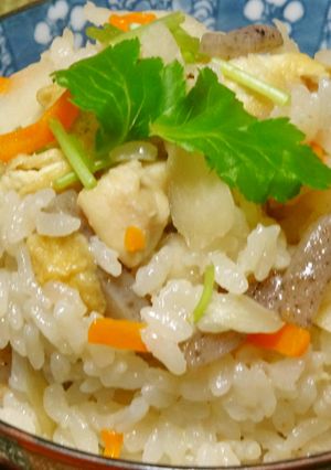 鶏の炊き込みご飯-レシピのメイン写真