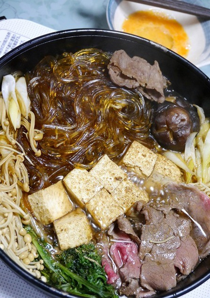 簡単！すき焼き(南部鉄鍋)-レシピのメイン写真