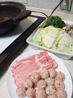 豚しゃぶ肉とつみれのBRIしゃぶ-レシピのメイン写真