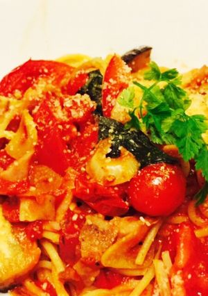 ♪美味しいトマトソースパスタ♪-レシピのメイン写真