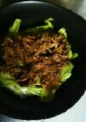 保存材料で牛焼き肉丼-レシピのメイン写真