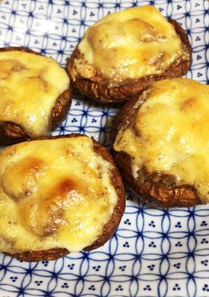 めちゃウマ！椎茸のマヨ&チーズ焼き-レシピのメイン写真