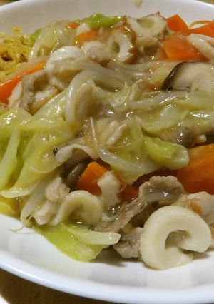 パリパリおいしいあんかけ焼きそば-レシピのメイン写真