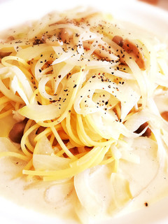 濃厚なのにヘルシー*豆乳クリームパスタ-レシピのメイン写真