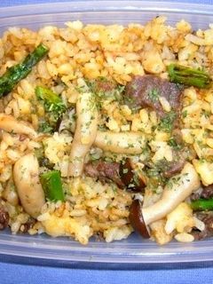 焦がし醤油の焼き肉しめじ炒飯-レシピのメイン写真