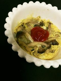 レンジだけで!簡単ミニオムレツ風-レシピのメイン写真