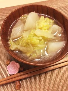 白菜☆大根☆ほっこり生姜スープ♫-レシピのメイン写真