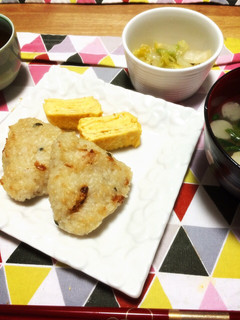 エビ薫る中華風焼きおにぎり-レシピのメイン写真