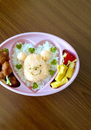 簡単♪キャラ弁♪ディズニープーさん♪-レシピのメイン写真