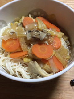創味シャンタンDXで中華風うどん-レシピのメイン写真