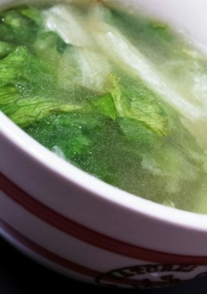 ズボラ飯☆レタススープ-レシピのメイン写真
