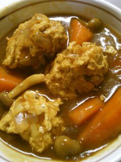 簡単♪鶏肉でお団子!肉団子のカレー煮込み-レシピのメイン写真