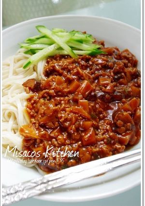癖になるジャージャー麺♪-レシピのメイン写真
