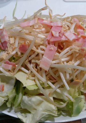 創味シャンタンとキャベツで　ウマ～蒸し-レシピのメイン写真