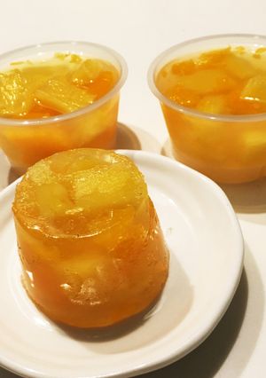 フルーツゼリー 〔缶詰で簡単に〕-レシピのメイン写真