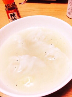 簡単!スープ餃子 夜食にも◎-レシピのメイン写真