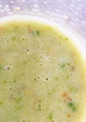 柿とバナナと青梗菜のあったかスムージー-レシピのメイン写真